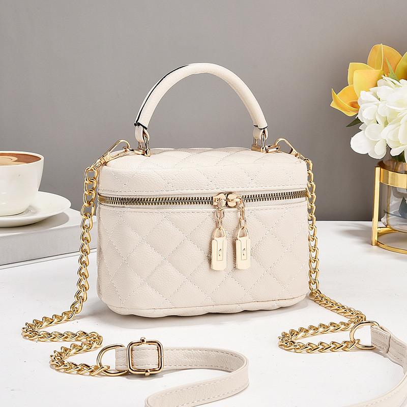IELGY Ladies Messenger Bag Rhombus Portable Shoulder Chain Bag