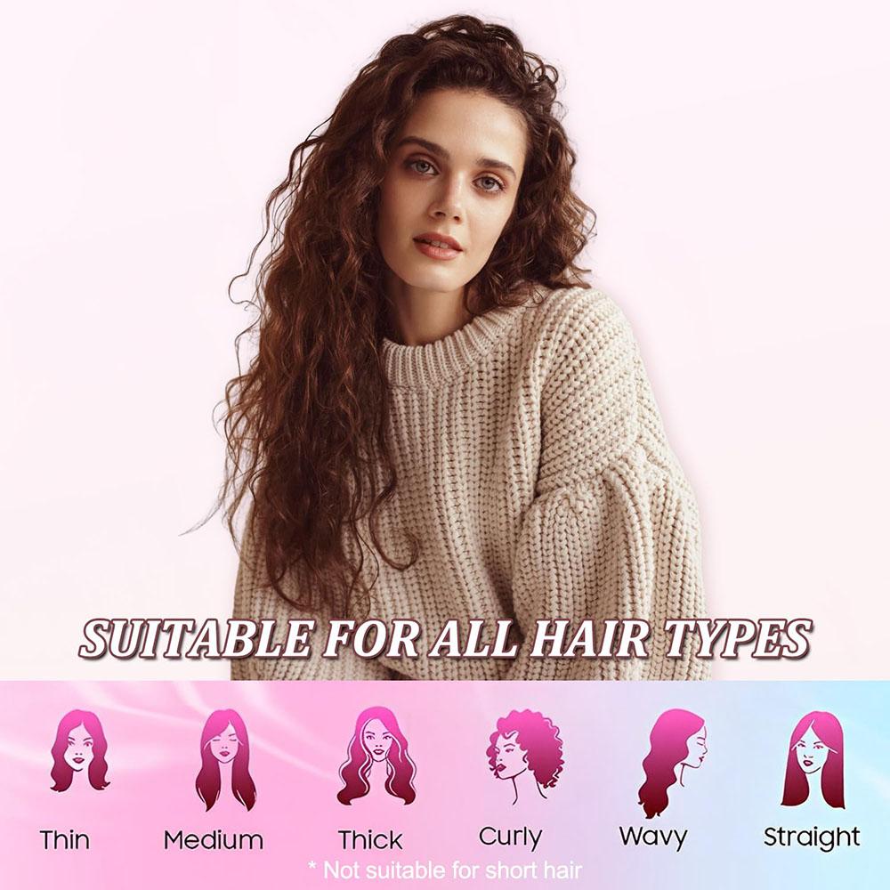 Satin Heatless Hair Curler Pillow Soft Rollers With Hair Caps Soft Heatless Curling Rod Headband For All Hair Types No Heat