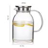High-Temperature Resistant Glass Cold Water Kettle Set with Borosilicate Cups, Large Capacity, for Home Use