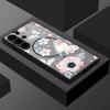 Matte Magnetic Case For Samsung Galaxy S25 S24 S23 Ultra S22 Plus S24 S21 S20 FE For Magsafe Retro Flowers Clear Hard PC Cover