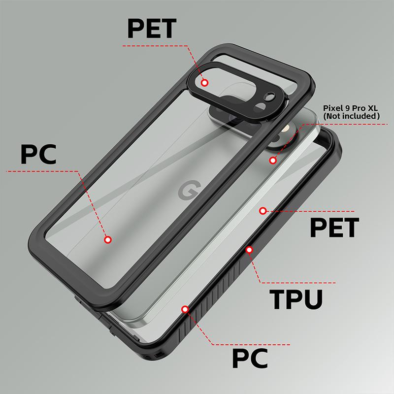 IP68 Waterproof Case For Google Pixel 9 Pro XL 9A Pixel 8 7A 6 Diving Swim Outdoor Sports Full Cover Military Grade Anti Fall