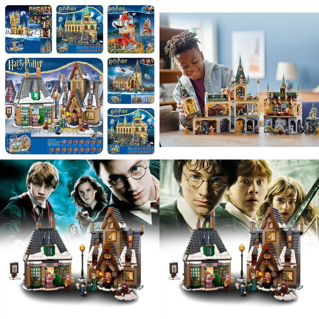 Abs Material Compatible Building Blocks Hogwarts Castle Set