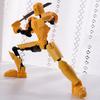 1 Set Action Figure Multi-Joint Movable Robot Toy Plastic Figure Doll for Home Office Desktop Decoration