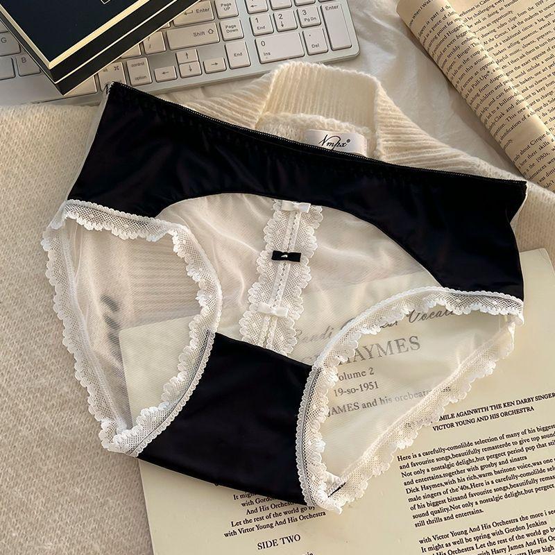 

Women s Lace Underwear Plus Size Sexy Mesh Underwear Cotton Crotch Women s Triangle Pants M