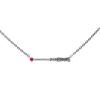 [U-Treasure] Official Harry Potter Wand Necklace "Harry Potter" Silver Harry Potter Necklace Wand Gift