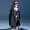 Sancai 2025 Winter Colorblock Double-faced Wool Coat for Women