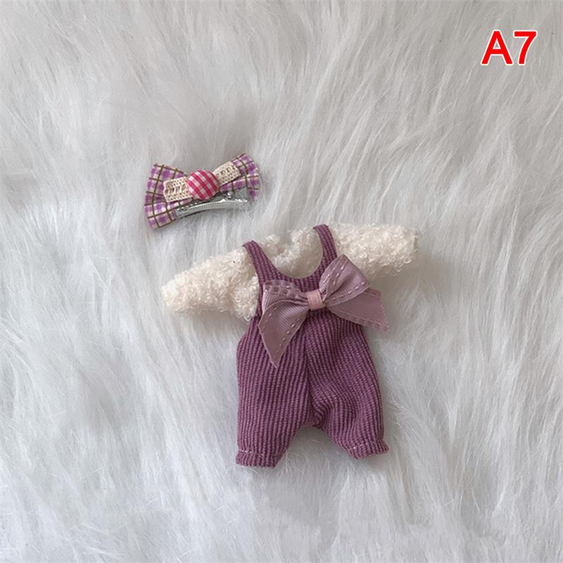 Clothes For dolls 16 cm Bjd OB11 Doll Clothes Hat T-shirt Short 1/8 Accessories Suit Dress Skirt Hoodie Shoes Dress up For Girl