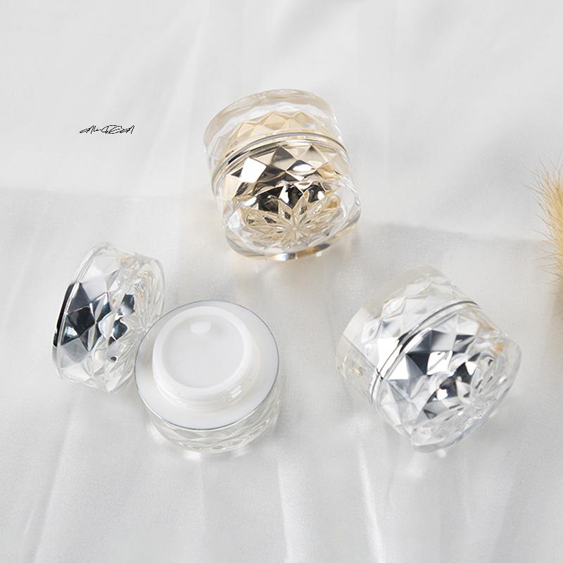 7g Acrylic Plastic Cosmetic Jar with Inner Lid Travel Size Storage Container for Cream Balm Nail & Candle Packaging