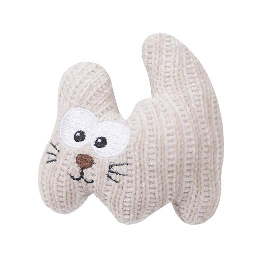 Cartoon Design Cat Toys Corduroy Fabric Tough Catnip Rattle Paper Cat Toy Soft Elastic Filling Interactive Chew Toy for Kittens and Adult Cats Indoor