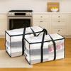 2Pcs Large Capacity Transparent Storage Bag Double Zipper Moving Luggage Bags  Travel