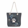 Dog Paw Print Thick Rope Single-shoulder Beach Bag 7259 KTB