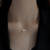 925 Stering Silver Two Pearl Necklace Pendant for Women Exquisite Luxury Jewelry Collarbone Chain Gift Accessories