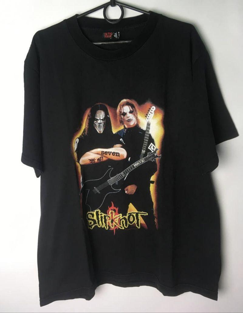 Slipknot Band Tshirt Slipknot Black Short Sleeve Unisex Tshirt Reprint KH6448 XXXL
