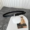 Hong Kong Retro Leather Belt for Women 2025: Genuine Leather, High-End, Versatile for Jeans, Stylish Waist Accessory