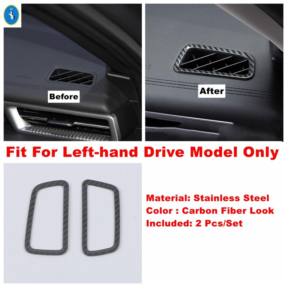 Kohlefaser Auto Armaturenbrett Luft AC / Türschale / Luftbeleuchtung Steuerung Dekorationspanel Abdeckung Zierleiste Für KIA Optima K5 GT