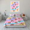 Cartoon Bears Pastel Bedding Set Bedding Duvet Cover Set Duvet Cover Pillowcases (1 * Duvet Cover 2 * Pillowcases, without duvet insert)