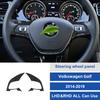 For Volkswagen Golf 7 2014-2015-2016-2017-2018-19 Carbon Fiber Car Steering wheel panel Sticker Trim Film Accessories