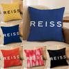 Einfacher Exquisiter London Style Druck Reiss-A Kissenbezug Komfort Sofa Bett Seidig elegant Verdeckter Reißverschluss Dekorative Kissenhülle