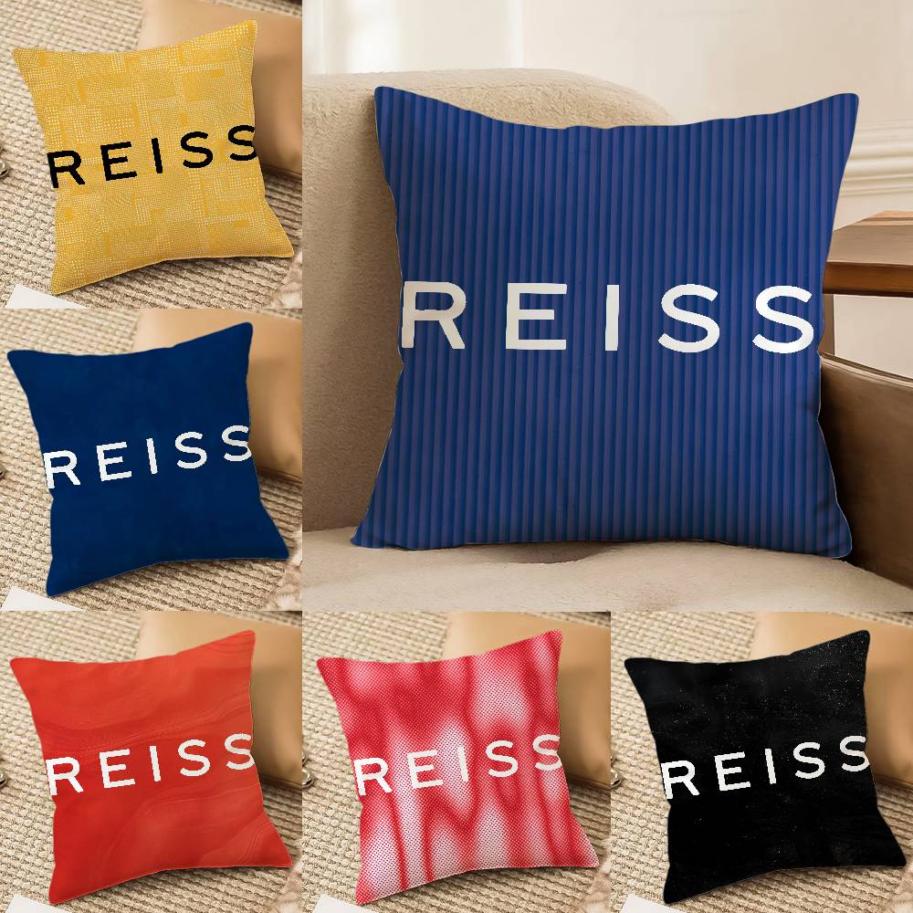 Einfacher Exquisiter London Style Druck Reiss-A Kissenbezug Komfort Sofa Bett Seidig elegant Verdeckter Reißverschluss Dekorative Kissenhülle