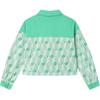 Fila Heritage Logo Fashion Print Long Sleeve Knit Top Women Tops Mantis-Green F11W528502F-GN