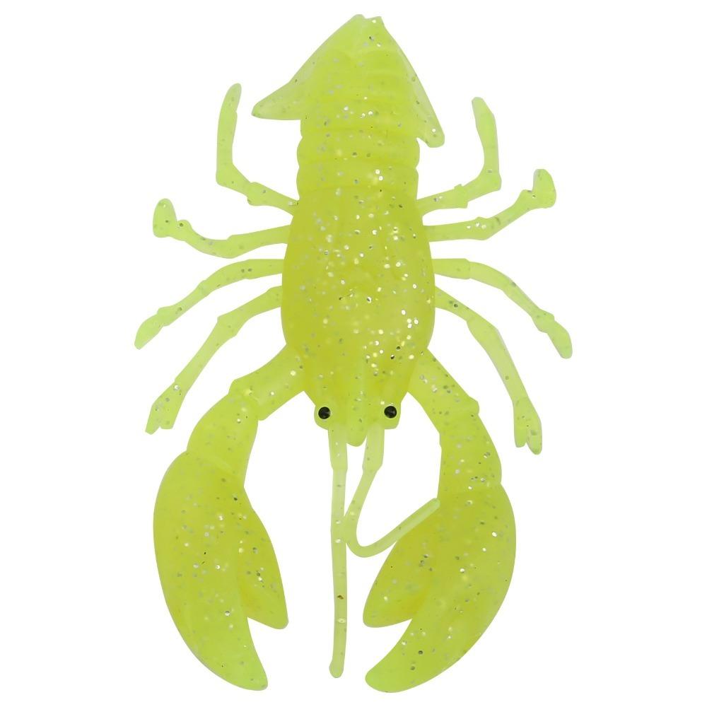 PVC Lobster Lure Bait 3 Colors Artificial Simulation Lure Bait Crawfish Lure Bait Trout Fishing жёлтый