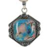 Natural Opal 49.5 Ct Square Cushion Cut CERTIFIED 925Sterling Silver Pendant