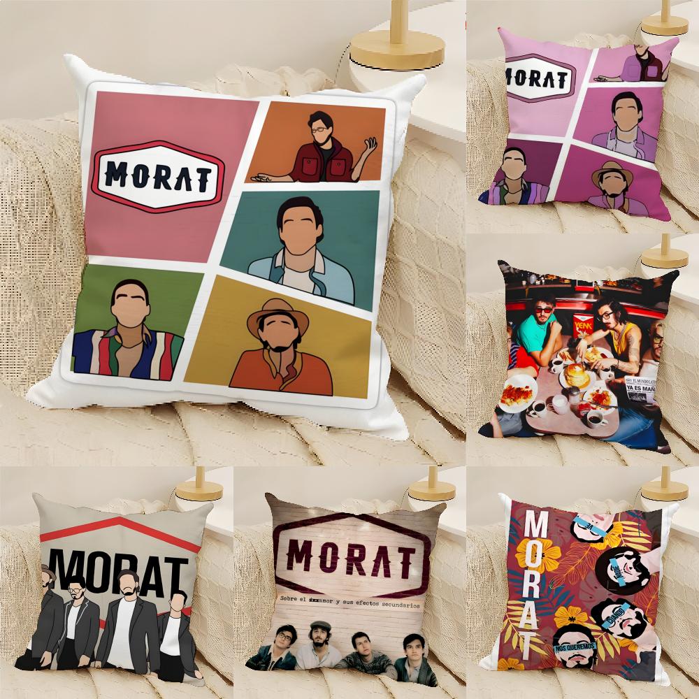 Rock Music M-Morat Band 4 Pillow Case Linen Pillow Case Sofa Home Decor Cushion Cover Cushion Cove