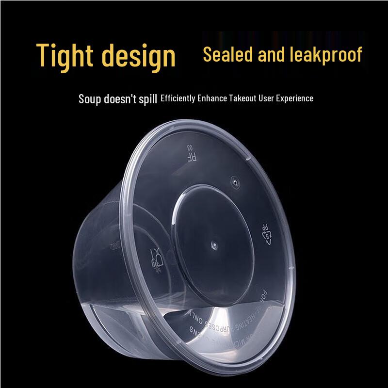 CIBO Disposable Round Food Container with Lid