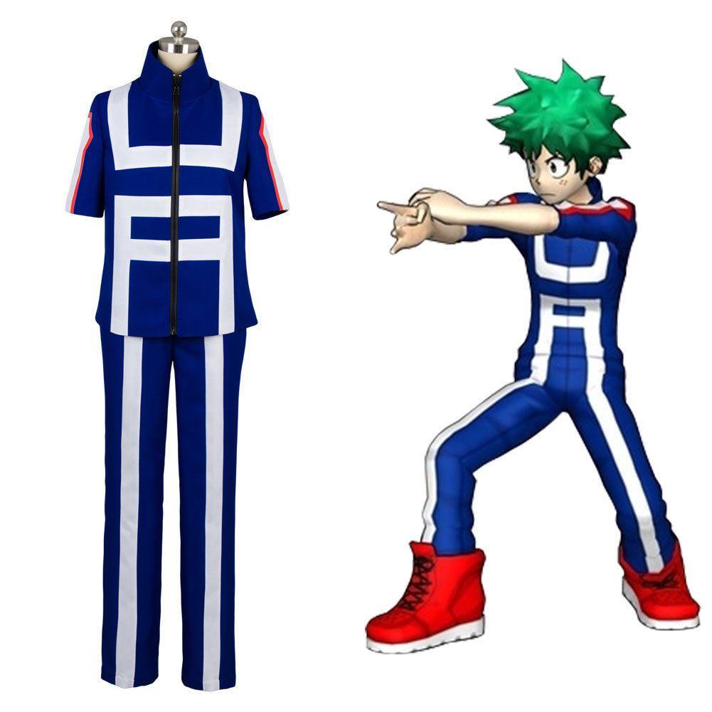 No Izuku Boku Midoriya Cosplay Costume Training Uniform Suit