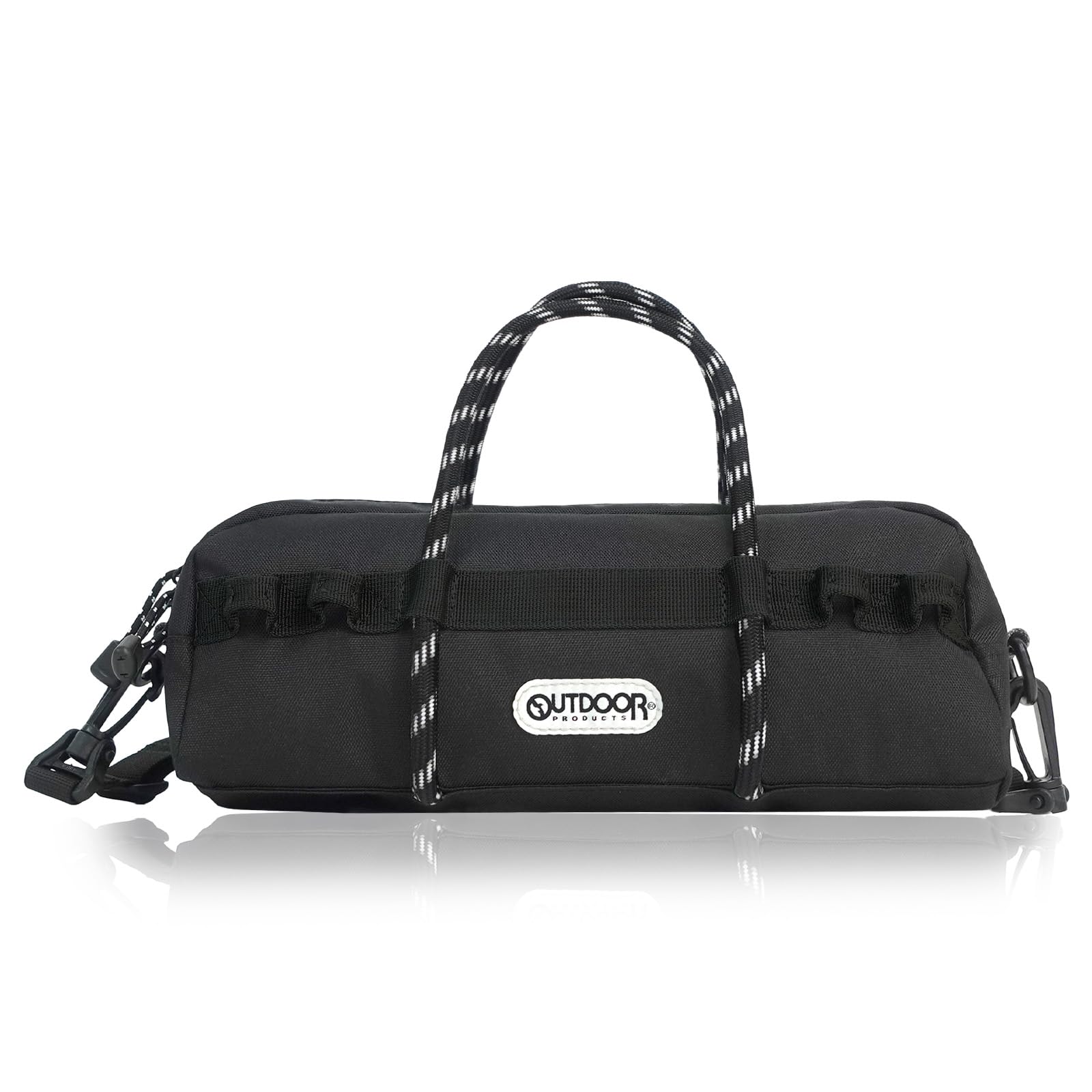 

Outdoor Products Boston Bag, Small, 2-Way, with Shoulder Strap and Middle Pocket, Rope and Wave Tape