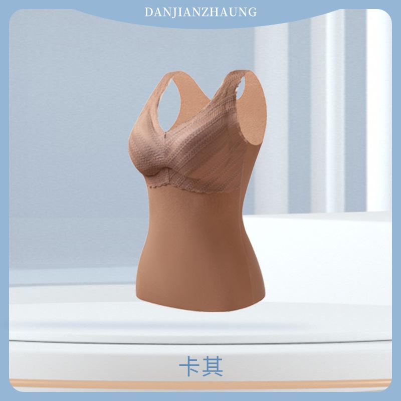 Winter New Double-sided Polished Pro-oxygen Velvet Thermal Vest for Women with Chest Pad Large Size Seamless Women's Thermal Underwear