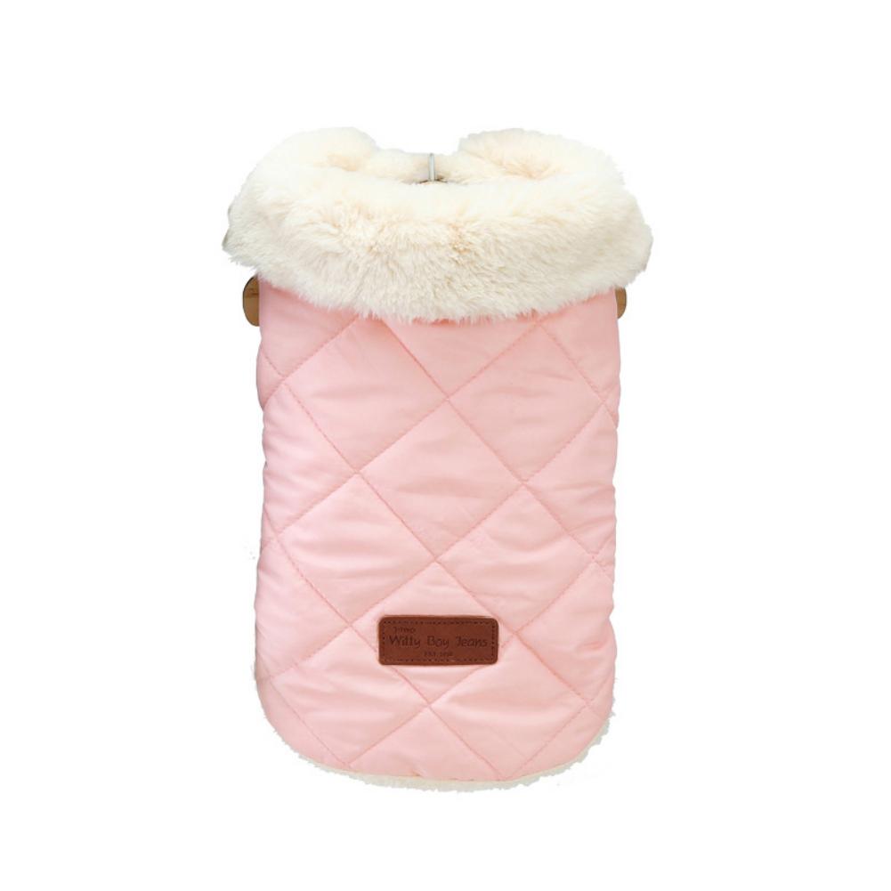 Winter Warm Dog Cat Clothes Fur Collar Small Dogs Puppy Coat Thick Cotton Pet Jacket Outfits Clothes for Small Dog Chihuahua Pug