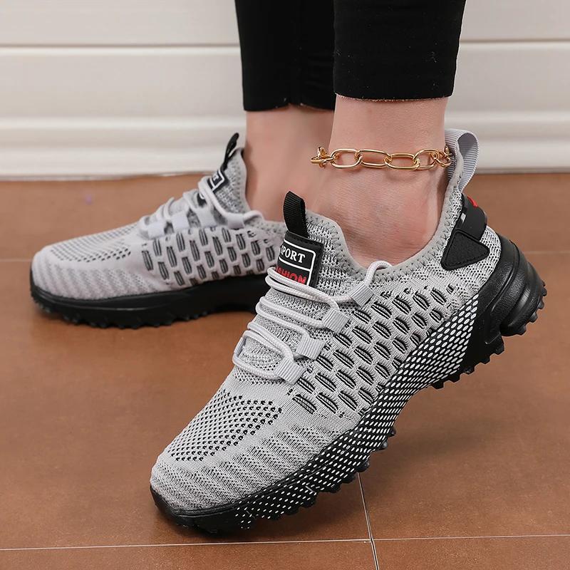 Women'S Sports Shoes Summer Fashion Breathable Mesh Trendy Shoes Multifunctional Lightweight Running Sneakers  De Mujer