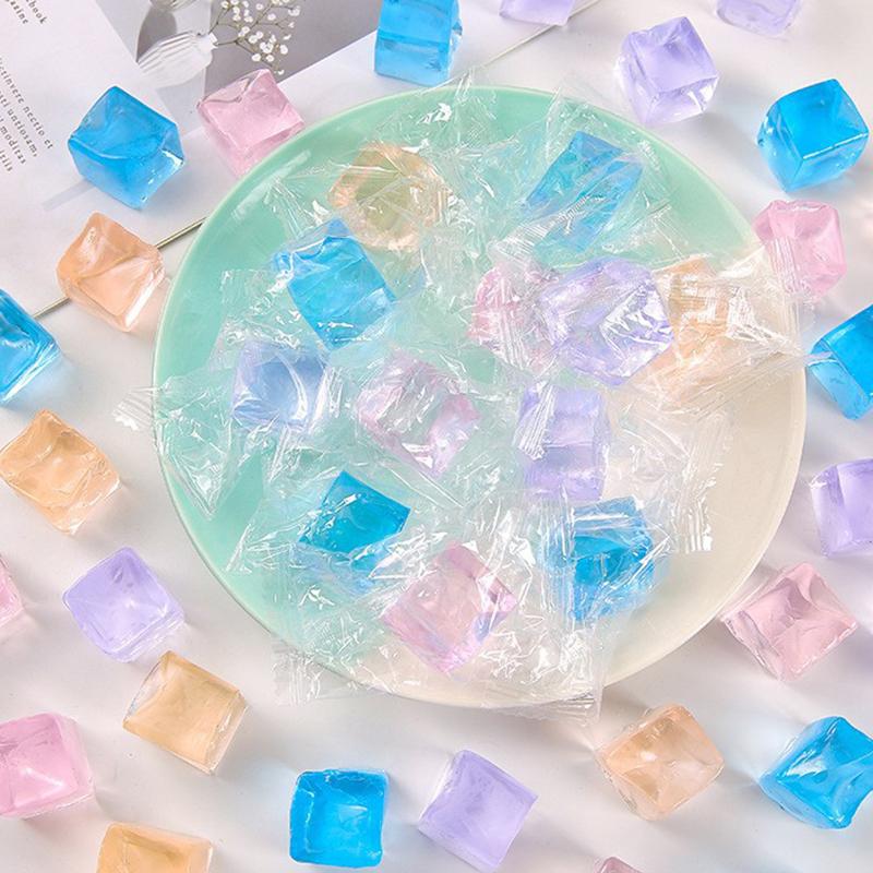 10 Stück Eiswürfel Fidget Stressabbau Squeeze Spielzeug Erwachsene Kinder Geburtstagsgeschenke Klassenzimmerpreise Druckresistentes Spielzeug