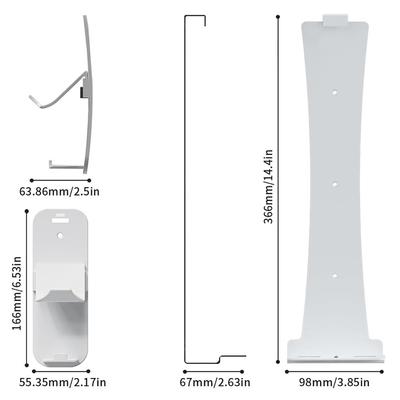Wandhalterung + Aufbewahrungshaken Set Zubehör für PS5 Slim Konsole