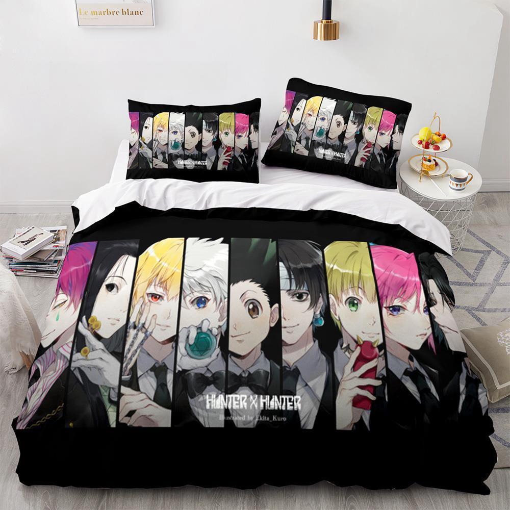 HUNTER×HUNTER Bedding Set Single Twin Full Queen King Size Bed Set Adult Kid Bedroom Duvet cover Sets bed furniture set bedroom