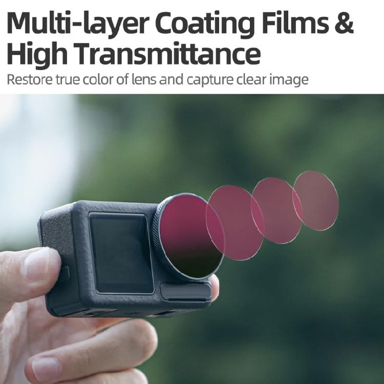 Professional Lens Filter Kit for Action 5Pro/4/3, Includes MCUV ND8 ND16 ND32 ND64 CPL PL Camera Filters