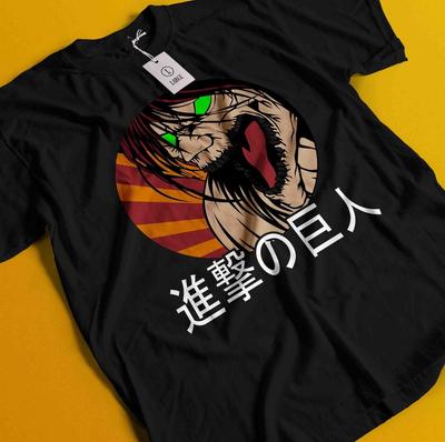 Maglietta Attack On Titan Eren T-shirt Mikasa AOT Levi Anime Manga Grafica Maglietta Unisex