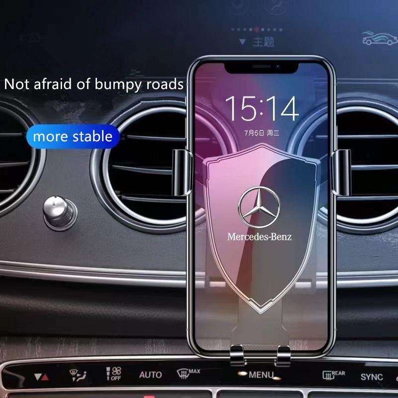 XKD1   Car Phone Holder Air Vent Clip Gravity GPS Mount Stand For Mercedes Benz W203 W204 W205 CLK CLS GLA Interior Mouldings JSZJ-DP-B