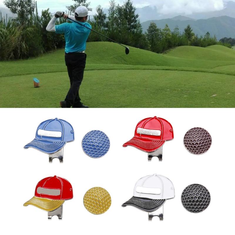 Magnetic Golf Hat Clips Golf Ball Marker Holder for Golf Gloves Hats Bags Hat Visors Belt Easy to Stick on & off