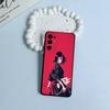 B-Bleach- anime- Rukia- Kuchiki Black Soft Silicone Phone Case for Samsung S25, S24, S21, S22, S23, S30, Ultra, S20, Plus, Lite