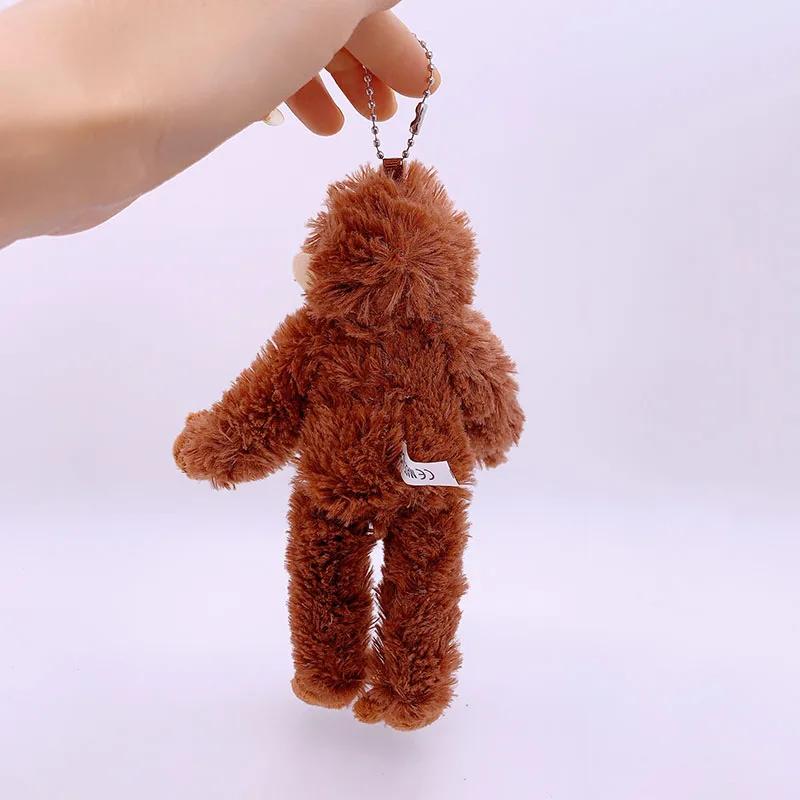 20cm Cute Little Monkey Pendant Plush Doll Animal Hanging Plushies Doll Bag Pendant Soft Stuffed Backpack Keychain Plush Dolls