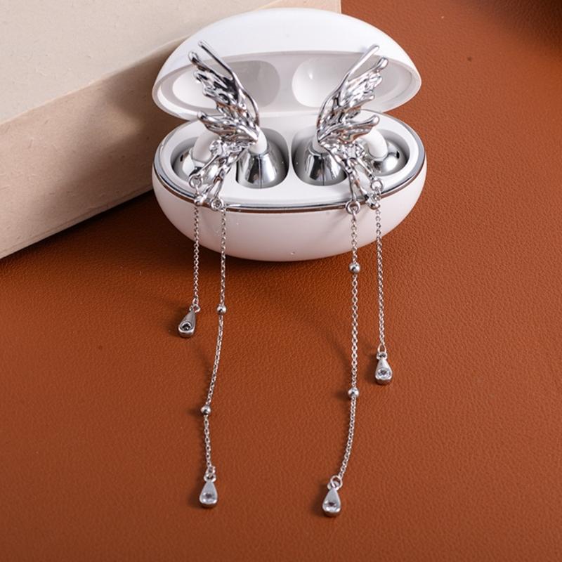 2 Stück/Set Kopfhörer-Durchmesser-Schnalle Zur Dekoration Metall-Ohrclip für Kopfhörer Exquisites Zubehör für kabellose Kopfhörer