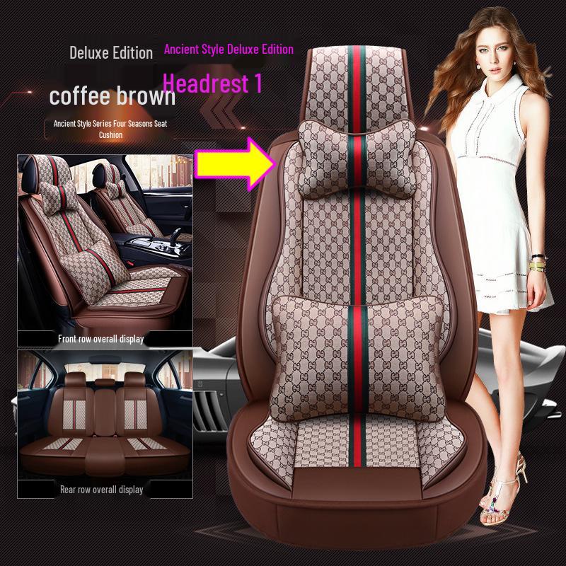 

Винтажная мультяшная подушка для поясницы и подголовник Premium Interior