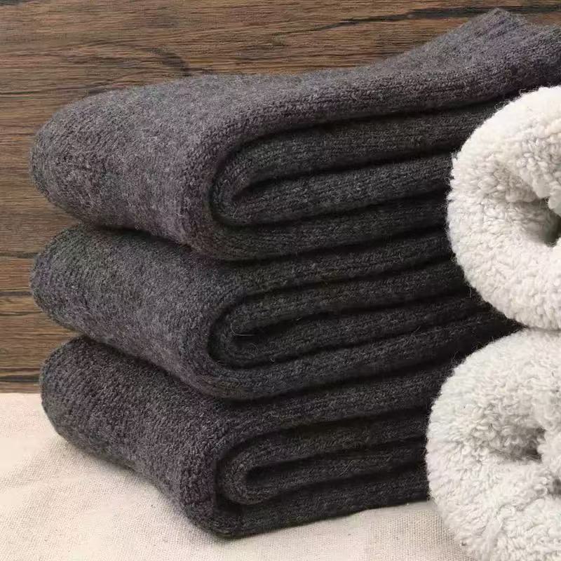 1/3/5 Paar Winter Warme Extra Dicke Woll-Kaschmir-Socken für Wärme