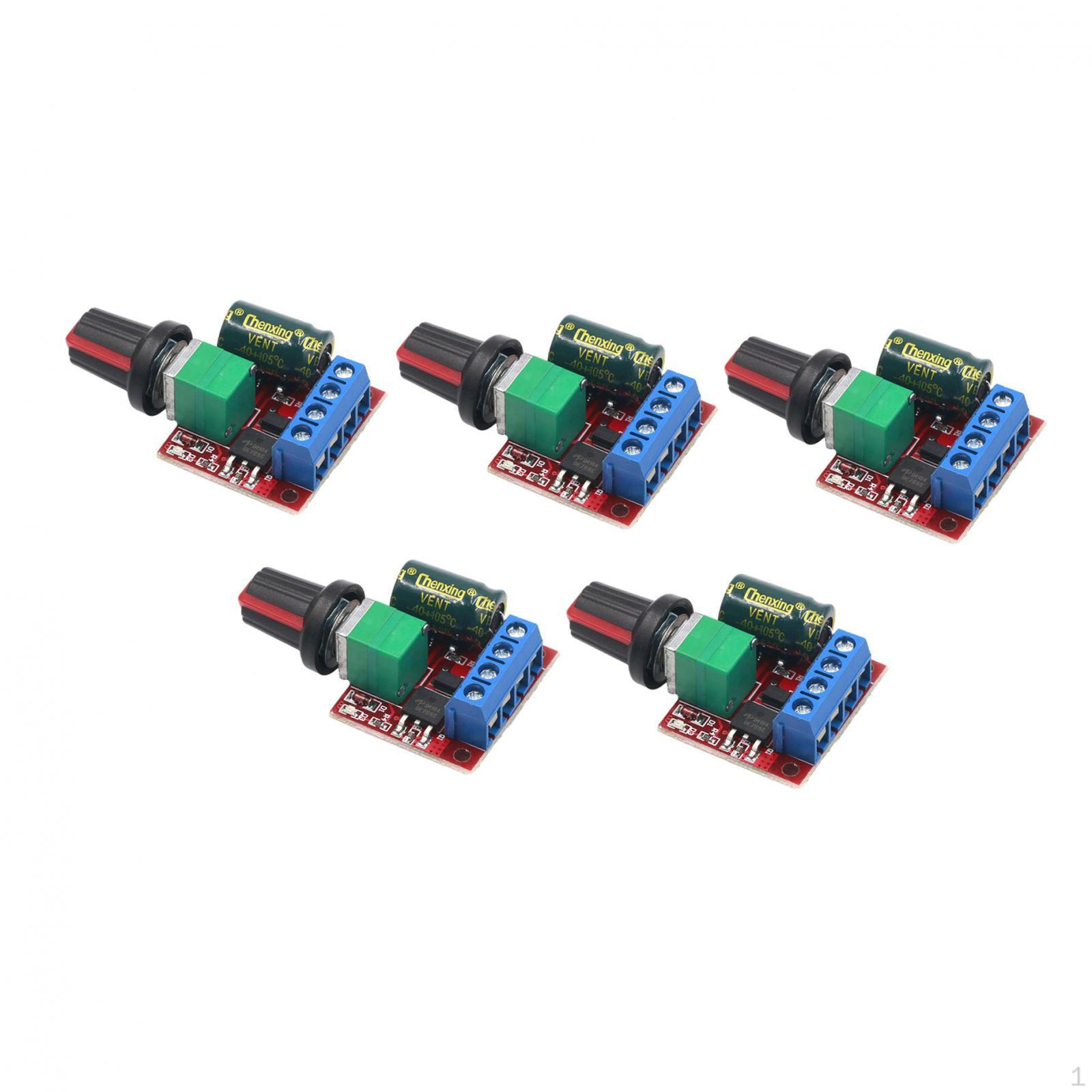 

5Pcs PWM двигун постійного струму контролер швидкості 5-35V професійний регулятор