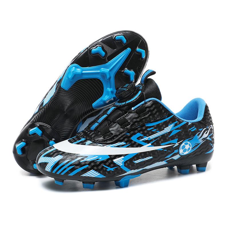 Cross-border New 2025 New Girls and Boys Long Nails Football Shoes Broken Nails Student Velcro Spin Training Shoes