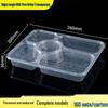 Disposable 5-Compartment Food Container