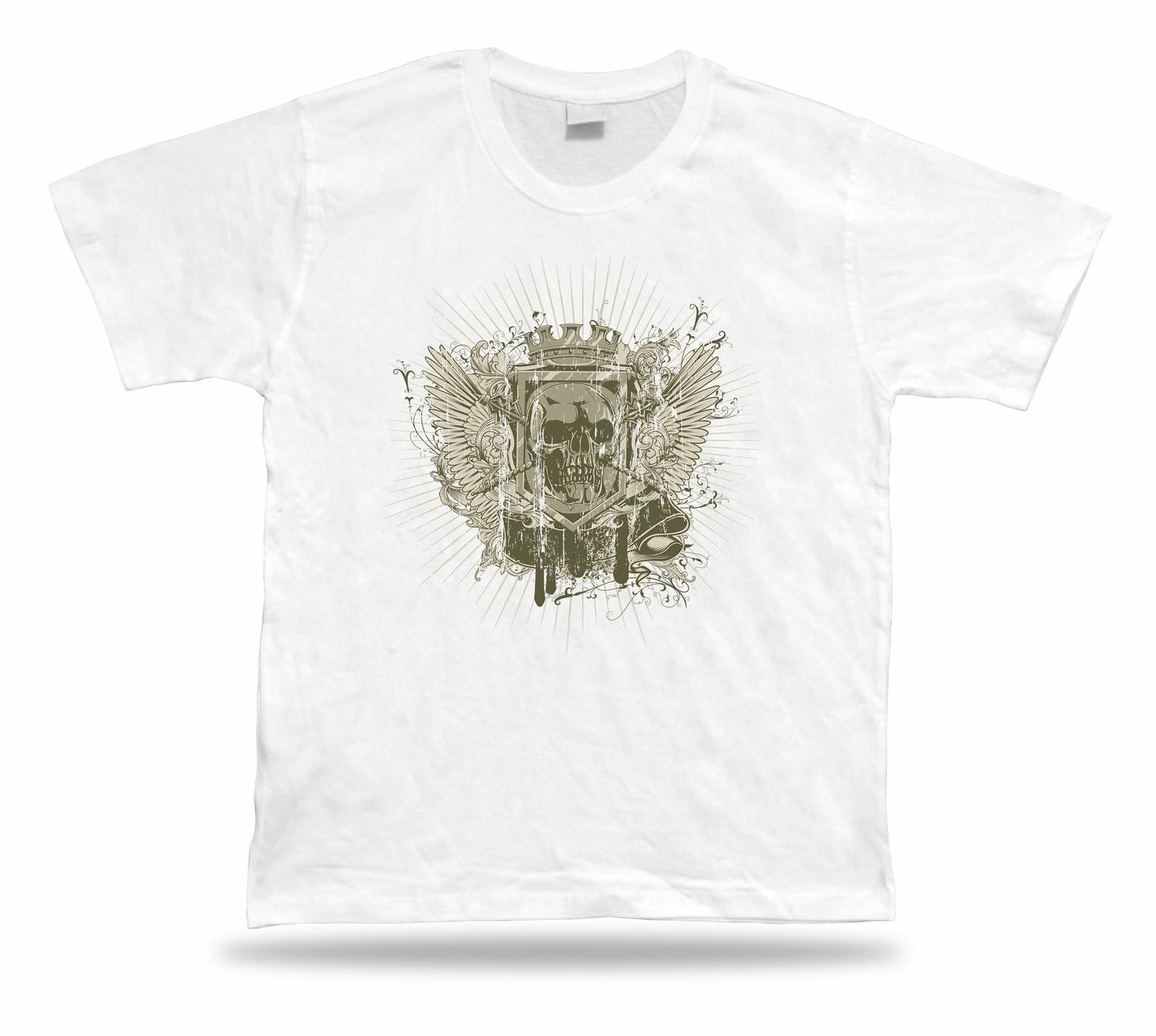 Devil Evil Skeleton Skull t shirt tee unisex man design special gift apparel S разноцветный