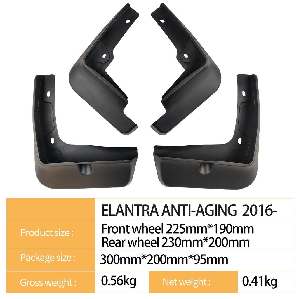 Modern Elantra 2016+ Anti-Aging Car Tire Mudguard